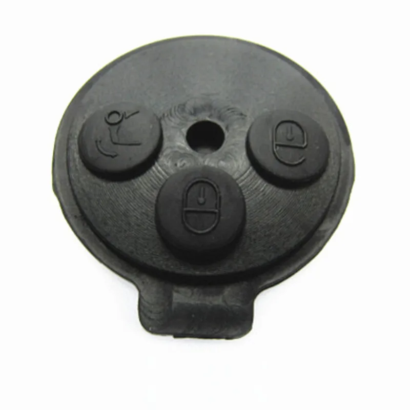 

DAKATU 50PCS 3 Button Car Key Silicon Button Rubber Pads Replacements For Benz Smart key