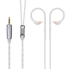 TRN V10 3,52,5 мм штекер 2Pin Модернизированный посеребренный кабельчерный медный кабель используется для TRN V10V20V60 ZS10ZS6ZSAES4 TFZ QUEEN