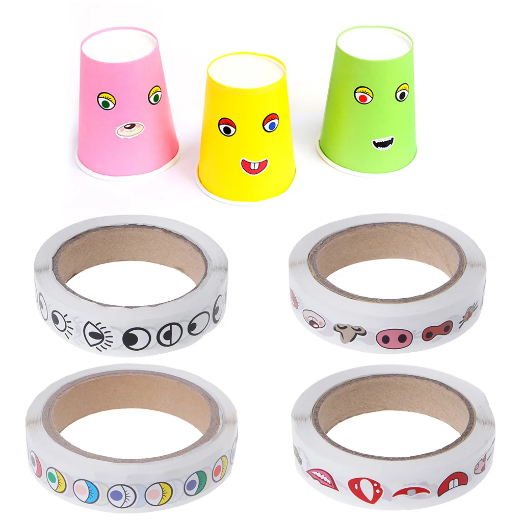 Мультфильм животных DIY Наклейка для сборки глаза нос рот развивающие игрушки детские игрушки