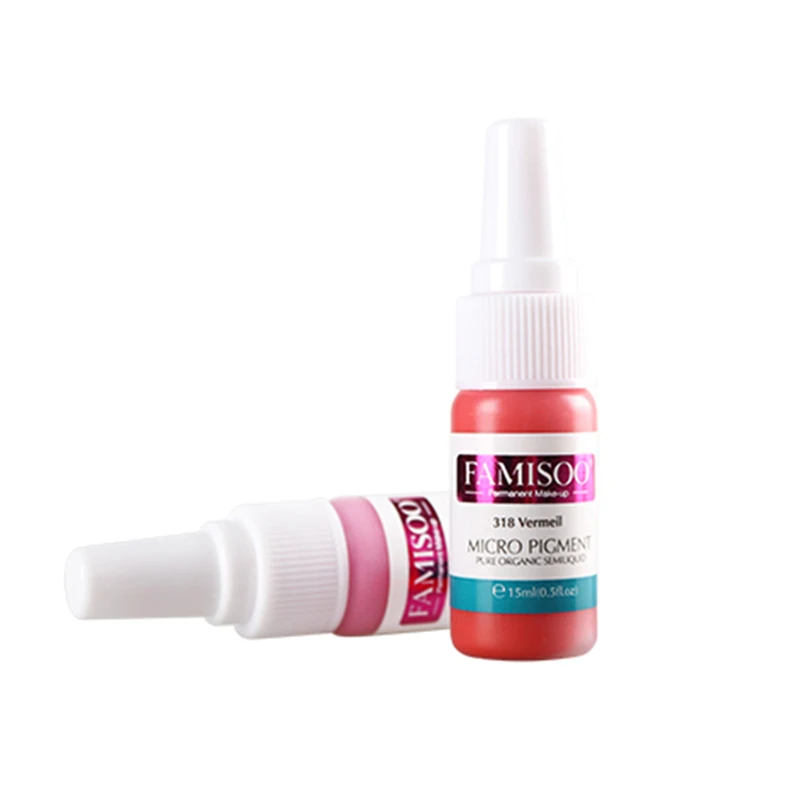 FAMISOO 6 бутылок пигмент Перманентный макияж тату пигменты чернила для татуировок