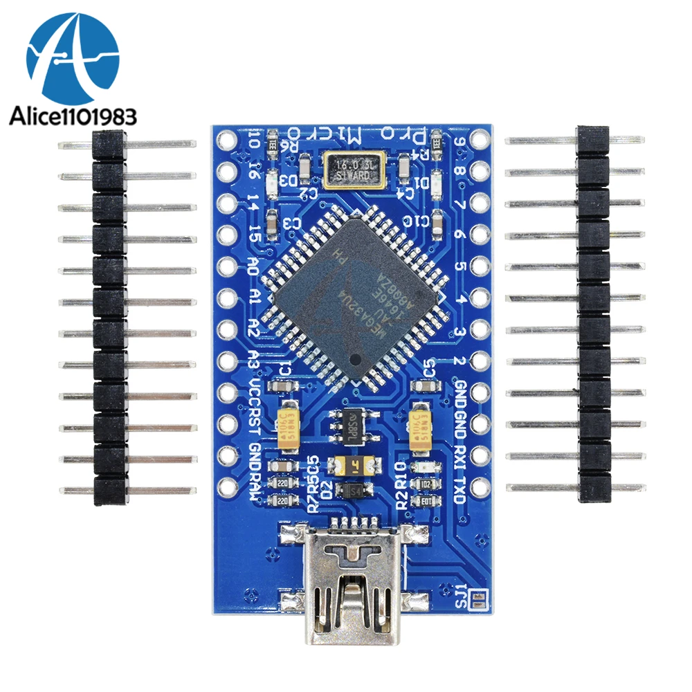 Pro Micro плата для Arduino 5 В 16 МГц сменный Модуль ATmega328 Mini USB регулятор напряжения