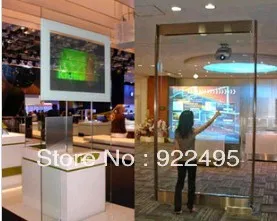 Прозрачная голографическая пленка самоклеящаяся для задней проекции