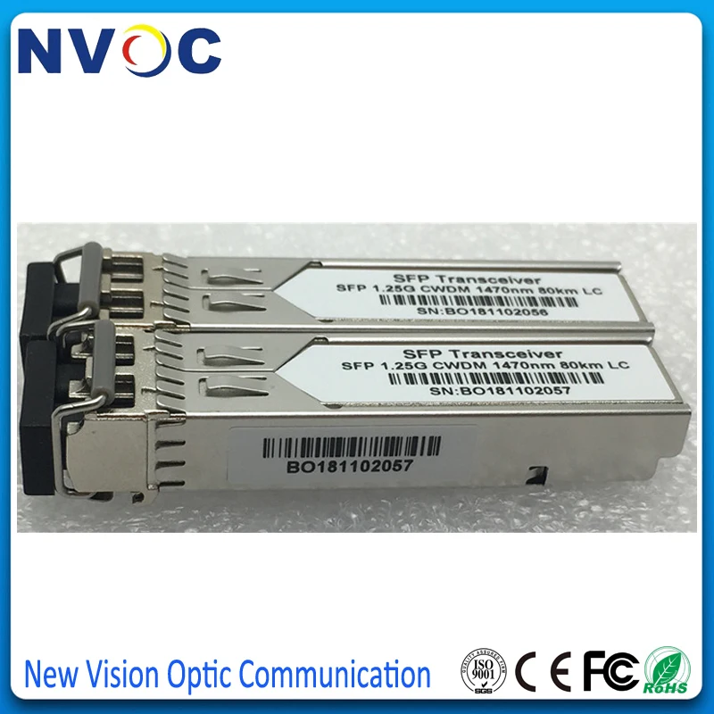 Бесплатная доставка! Модуль приемопередатчика CWDM LC SFP 1.25g1270 нм 1290 1310 1330 1350 80 км