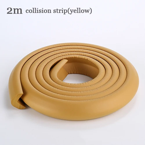 2meters yellow 2 м детская защитная накладка на углы анти-столкновения угол полосы безопасности ребенка рабочего стола угол протектор на край стола-10 - Цвет: 2meters yellow