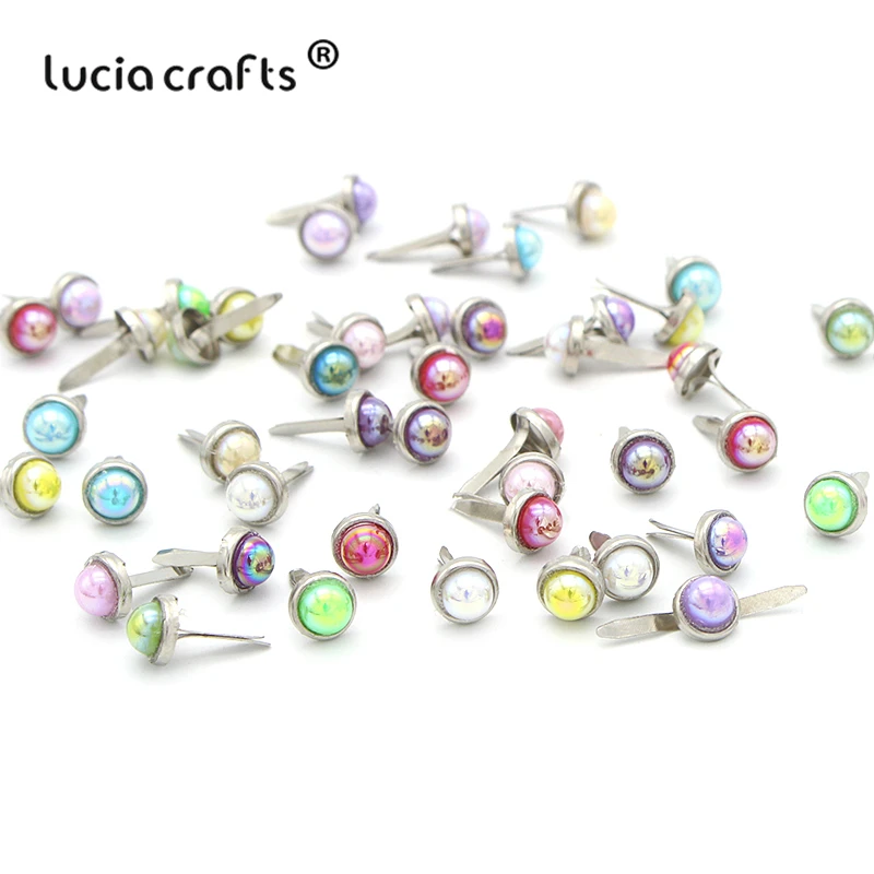 Lucia crafts 24 шт многоцветные декоративные украшения для скрапбукинга, металлические украшения для рукоделия G0944