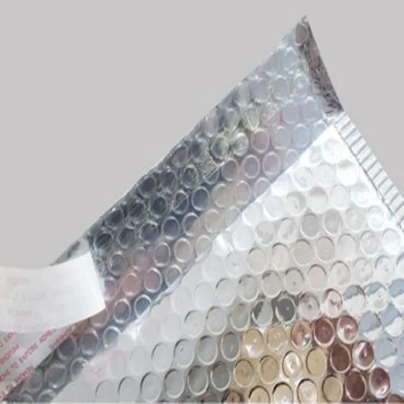 

15*13+4cm Sliver Film Bubble Envelope Courier Bags Waterproof Mailing Bag Packaging 20pcs/lot PP033101