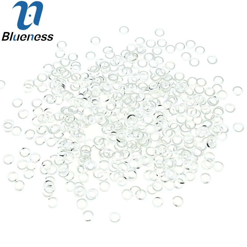 100 шт 3D ультратонкие серебряные гладкие полые круглые украшения DIY Дизайн дизайна