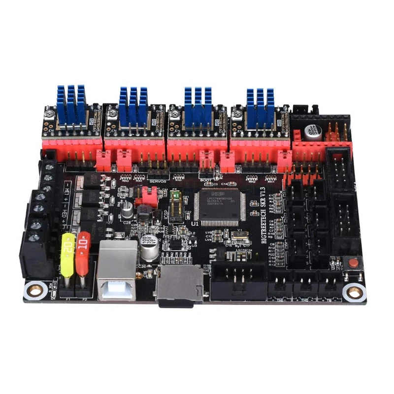 3d принтер Часть Stepstick Mute Tmc2208 V3.0 Драйвер шагового двигателя с радиатором для Skr V1.3