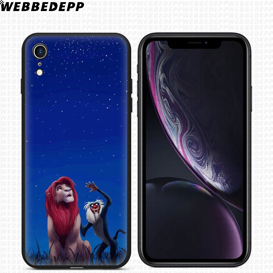 Мягкий силиконовый чехол WEBBEDEPP Lion King для iPhone 11 Pro Xr Xs Max X или 10 8 7 6 6S Plus 5 5S SE Case |