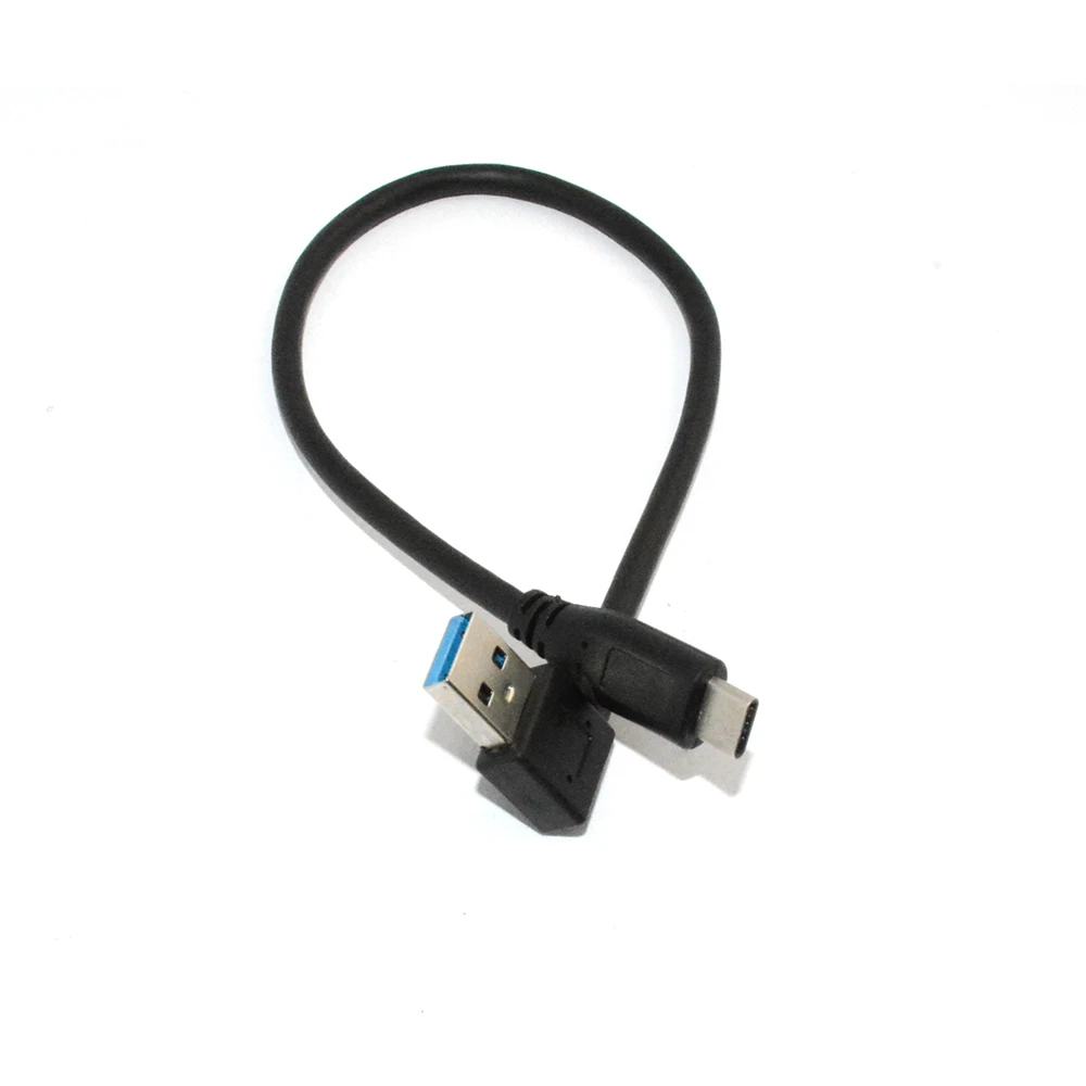Danspeed Новый Реверсивный кабель питания USB 3 0 AM под прямым углом к usb type C для