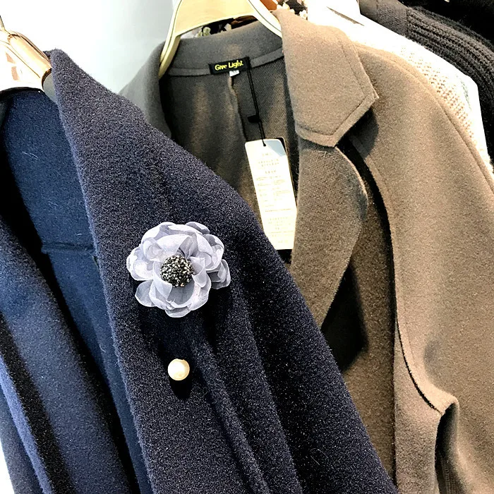 Булавки из ткани высокого качества с цветочным дизайном булавка для лацкана