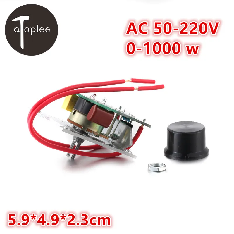 1 шт. AC220V 1000 Вт двусторонний импортный силовой SCR Электронный регулятор скорости