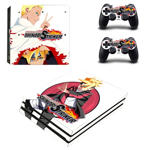 Аниме Наруто и боруто наклейка PS4 Pro Кожа Наклейка для sony playstation 4 консоль и контроллеры PS4 Pro Кожа Наклейка s винил - Цвет: YSP4P-1538