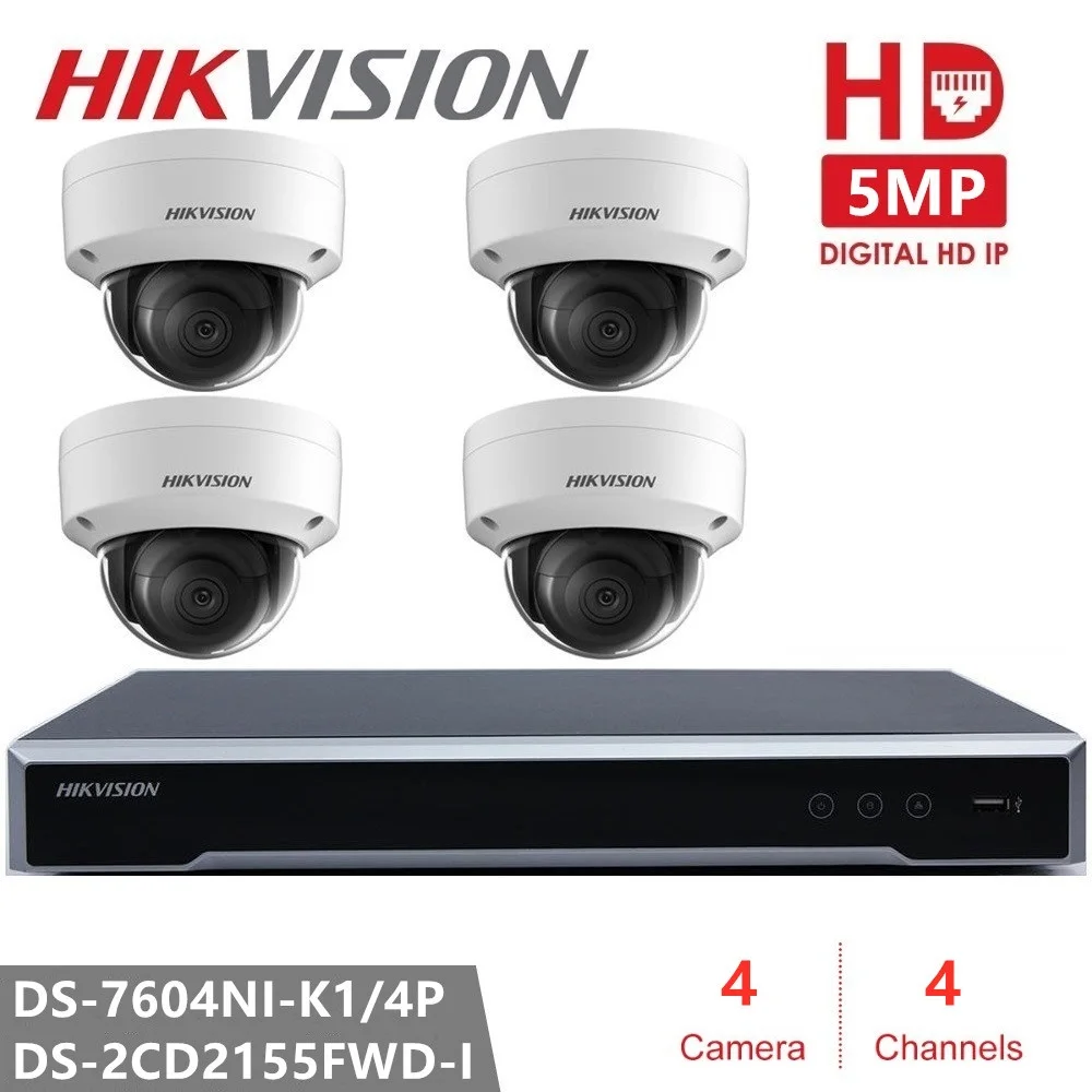 Камера видеонаблюдения Hikvision H.265 инфракрасная купольная камера ночного видения 4