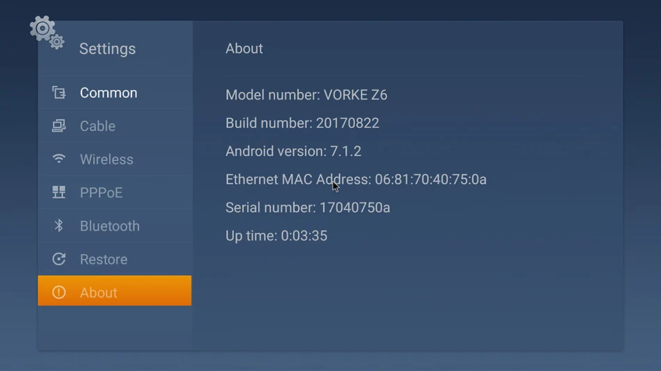 VORKE Z6 Android 7.1.2 Smart tv BOX Amlogic S912 4K tv BOX 3GB DDR4 32GB eMMC5.0 AC wifi 1000M Bluetooth 4,1