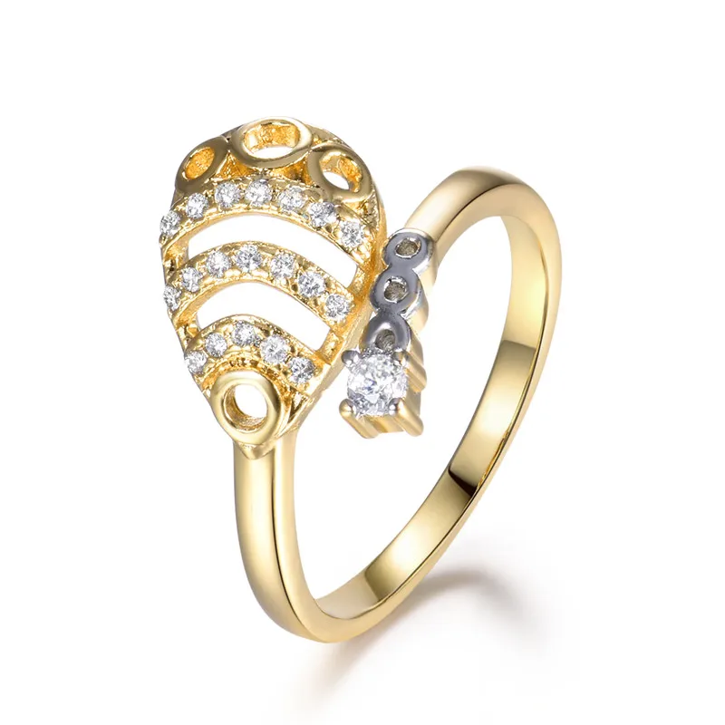 BUDONG Infinity Новое поступление регулируемое классическое кольцо золотого цвета с