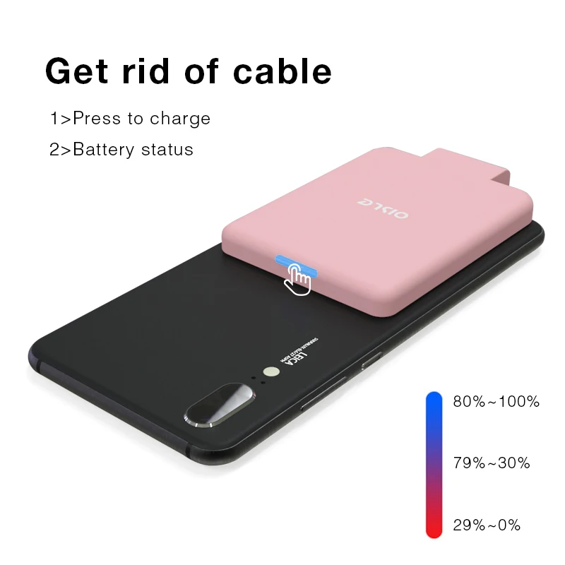 Фото Внешний аккумулятор OISLE, ультратонкий, порт USB C, подойдёт для Xiaomi Mi 5S/6/8/9/Mix 3/Redmi Note 3 №2
