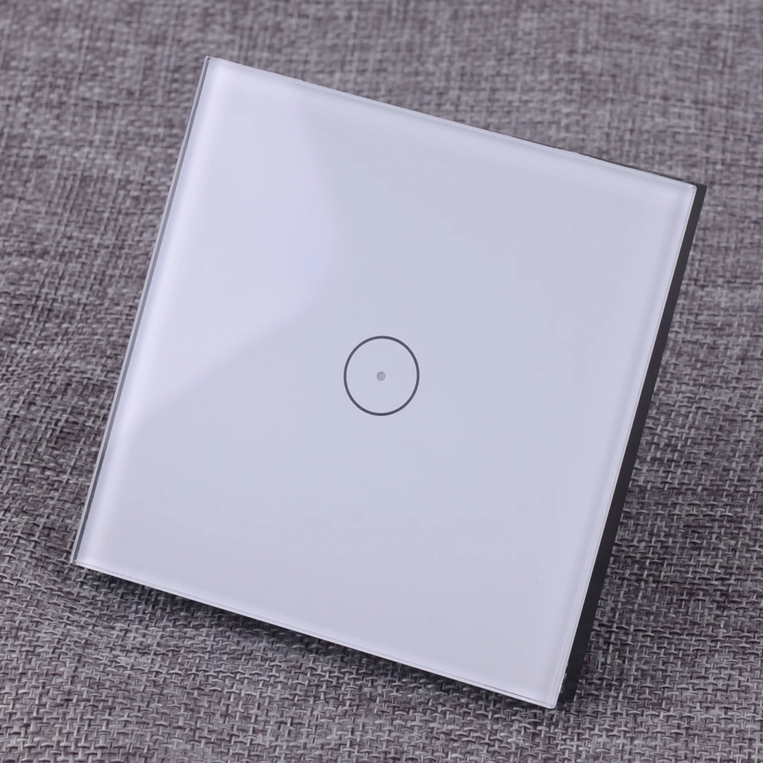 

LETAOSK Family White EU Standard 170-240V Glass Panel Touch Wall LED Light Control Switch 1 Gang 1 Way 300W/gang