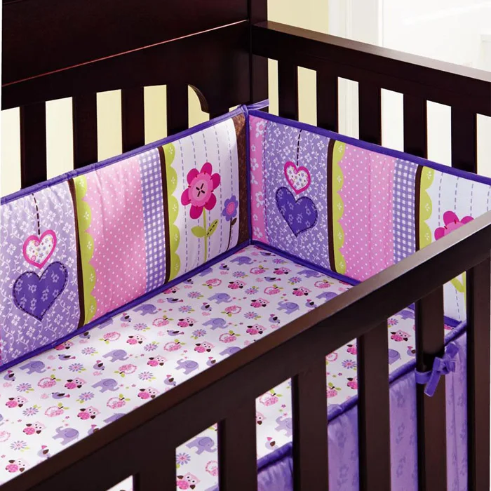 Комплект постельного белья из 8 предметов для детской кроватки качественные