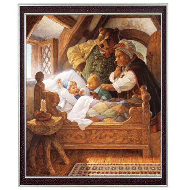 

14/16/18/27/28 Needlework,Art Girl Bear Cartoon Animal DIY Fashion Cross stitch,sets Embroidery kits,Cross-Stitching decor