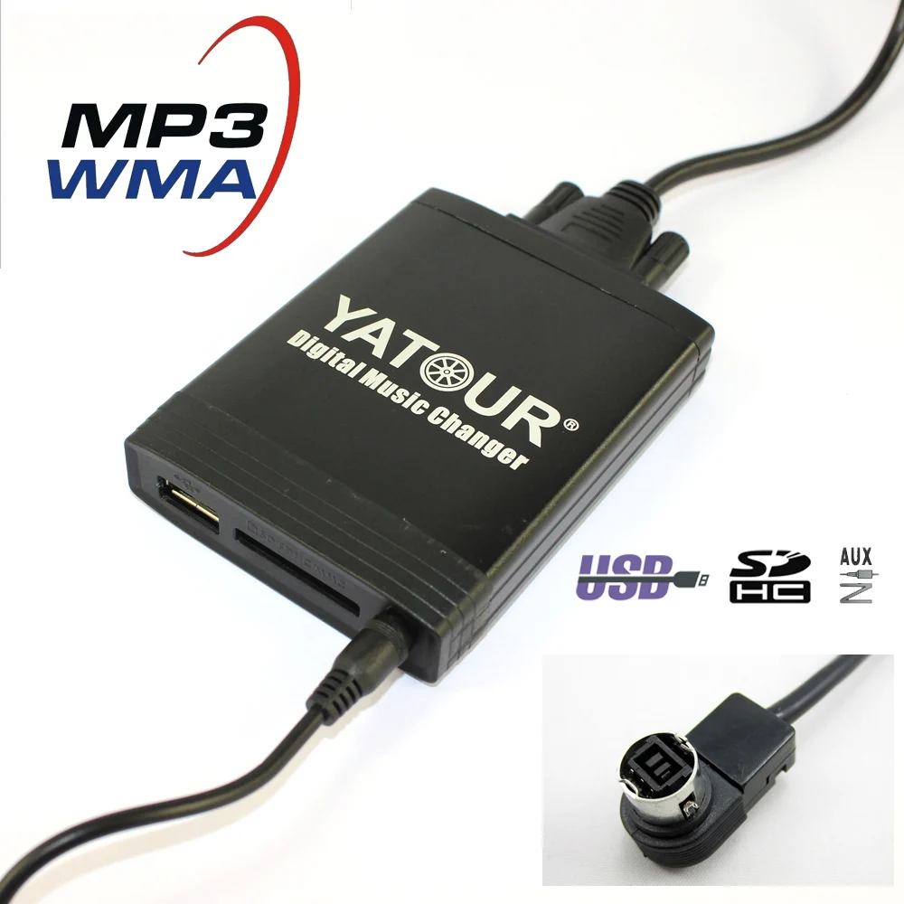 Yatour YT-M06 для Alpine AI-NET автомобиль USB MP3 адаптер SD AUX цифровой cd-чейнджер интерфейс |