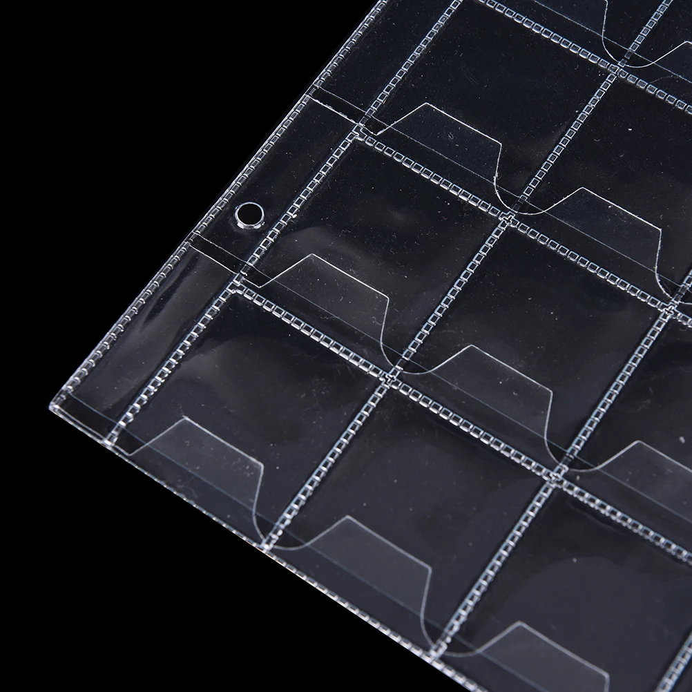 ПВХ материал кейс для альбома 1 или 2 листа 30 карманов Пластиковые Держатели монет