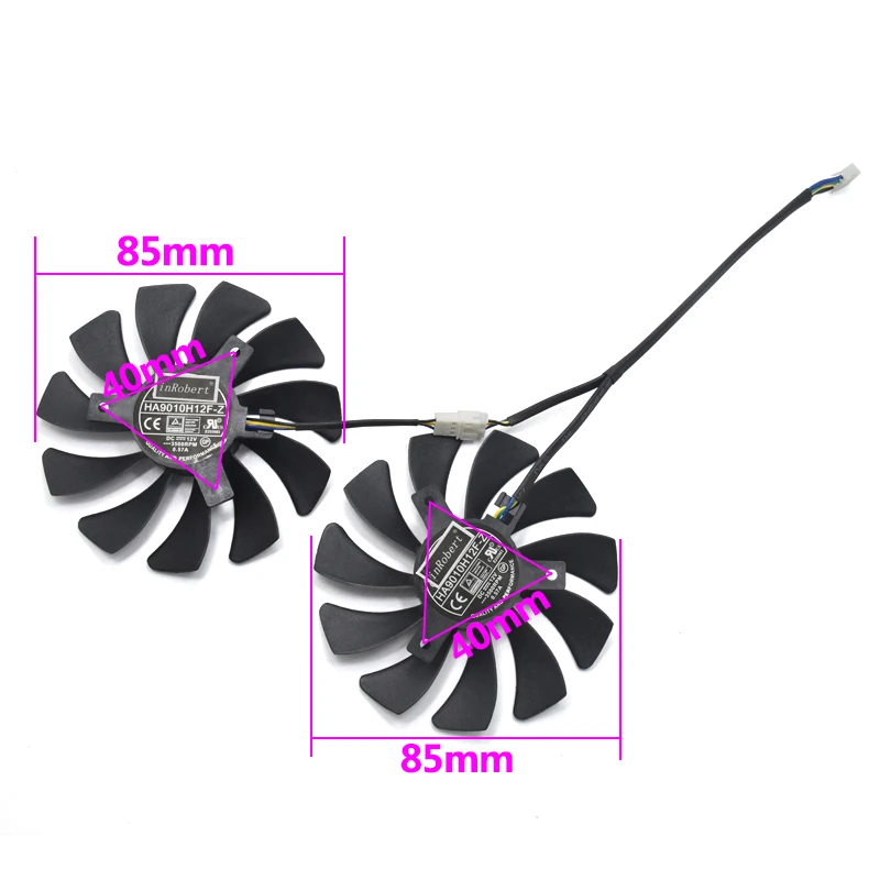 Кулер для ГП карты 85 мм с процессором P106 MSI GeForce GTX 1050 Hurricane 1060 OC 6G 960 видеокарта