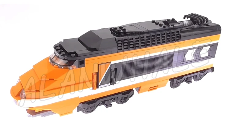1351 шт. набор для сборки 3D моделей серии "поезд", высокоскоростной Horizon Express "сделай сам", блоки, детские игрушки, совместимые с