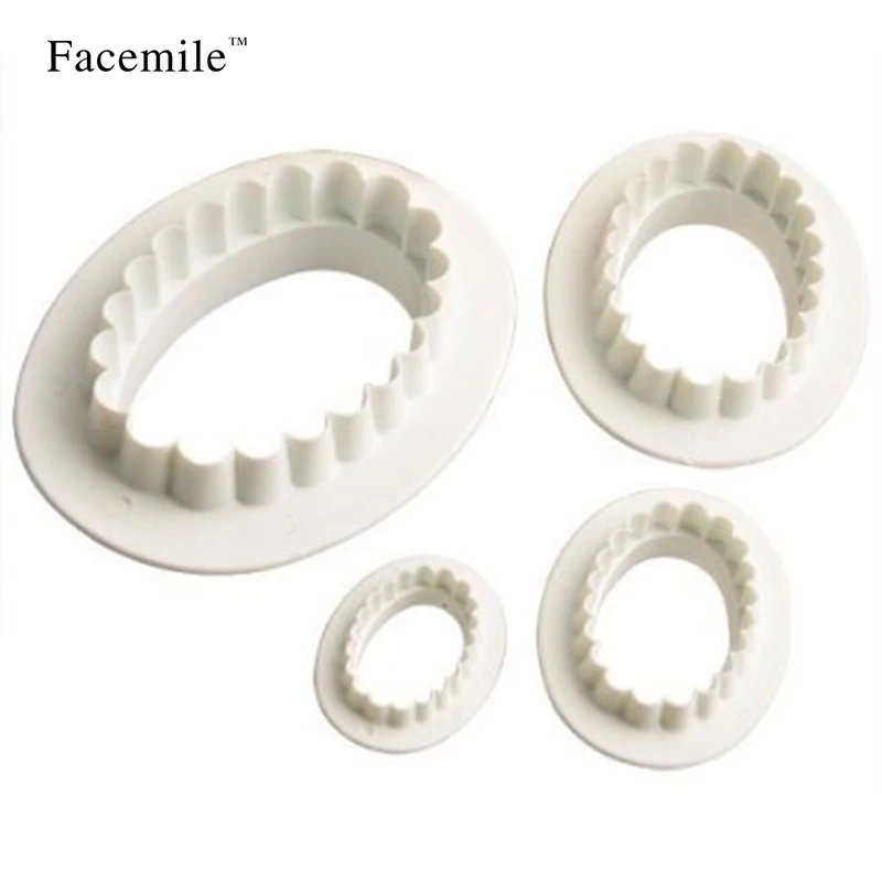 4 шт Торт Сахар овальной формы резак плунжерная паста помадка украшения торта