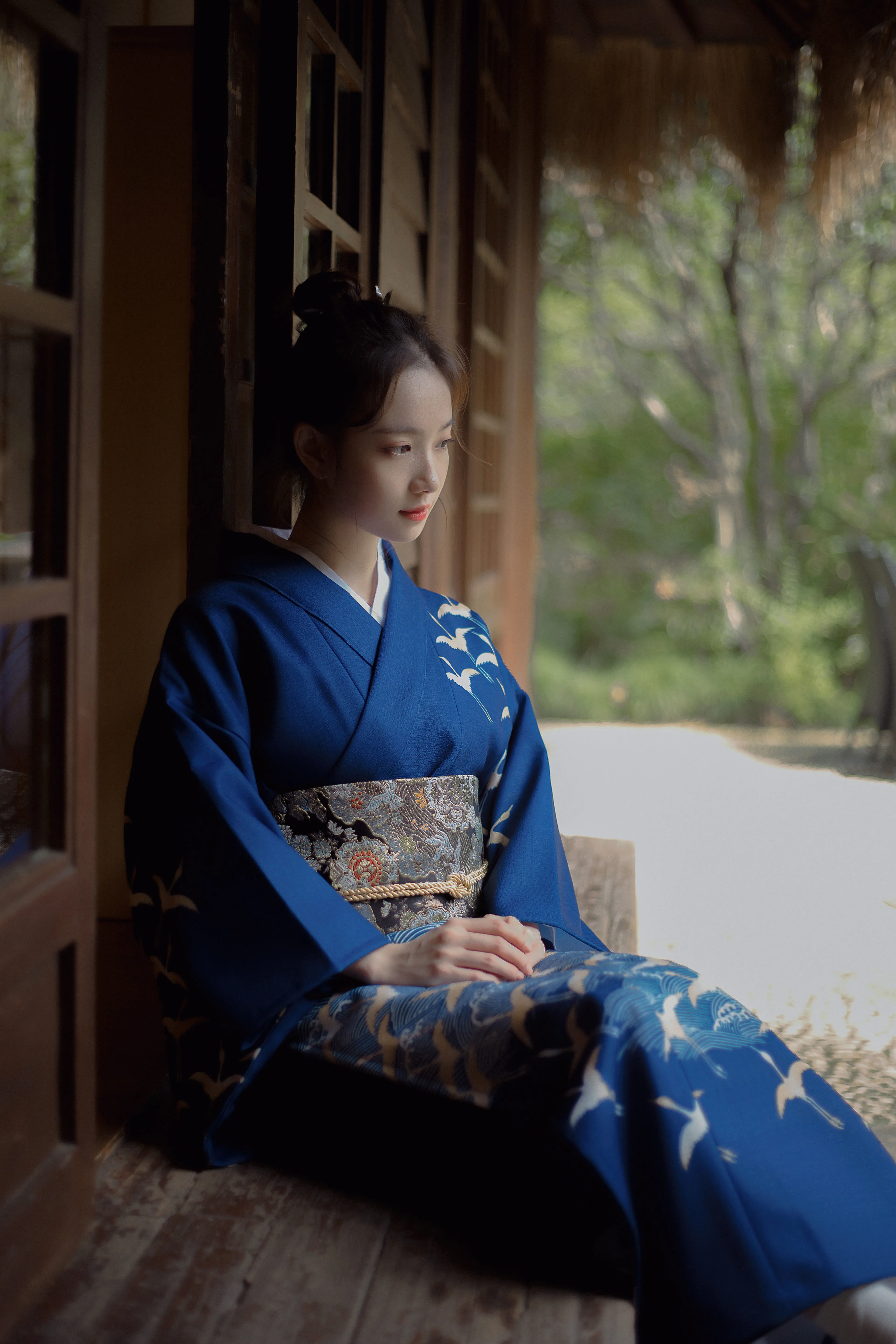 Японское традиционное кимоно с поясом для женщин haori yukata geisha Косплей Костюм obi женское кимоно с волнистым принтом вечернее платье D9012