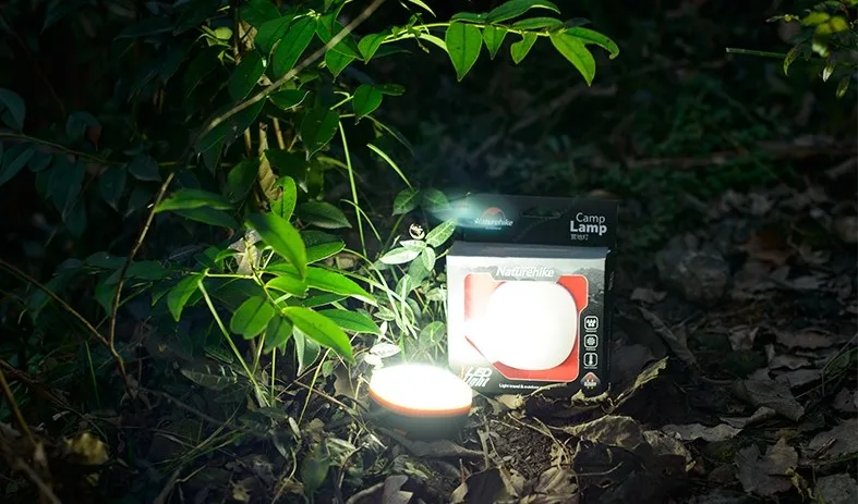 Портативный наружный светодиодный светильник Naturehike для кемпинга, магнитный светильник для палатки, подвесная палатка, аварийный светодиодный светильник, два цвета