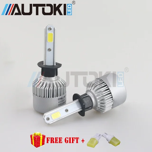 

Autoki s2 H1 H3 H7 H4 H11 9005 9006 9007 LED Headlight Bulbs 72W 8000LM Auto Headlamp All In One Car LED Headlights Fog Lamp 12V