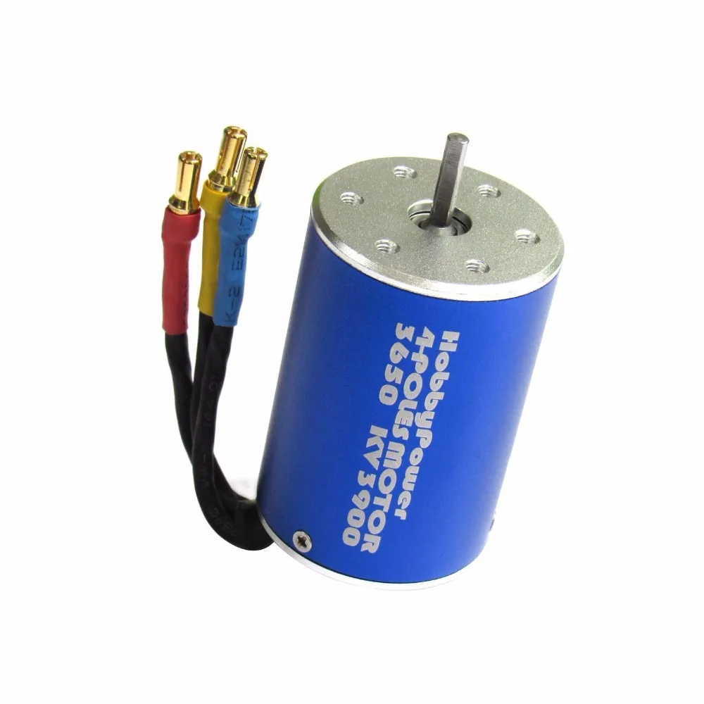 Hobbypower 60a ESC Бесщеточный Скорость контроллер + 3650 3900kv 5200kv 4 полюса Двигатель для 1/10