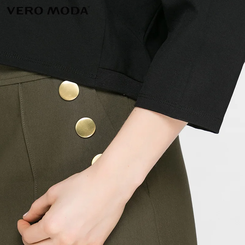 Vero Moda Бренд 2018 Новинка Женский Пуловер Свободный Фасон Короткий Женская Футболка