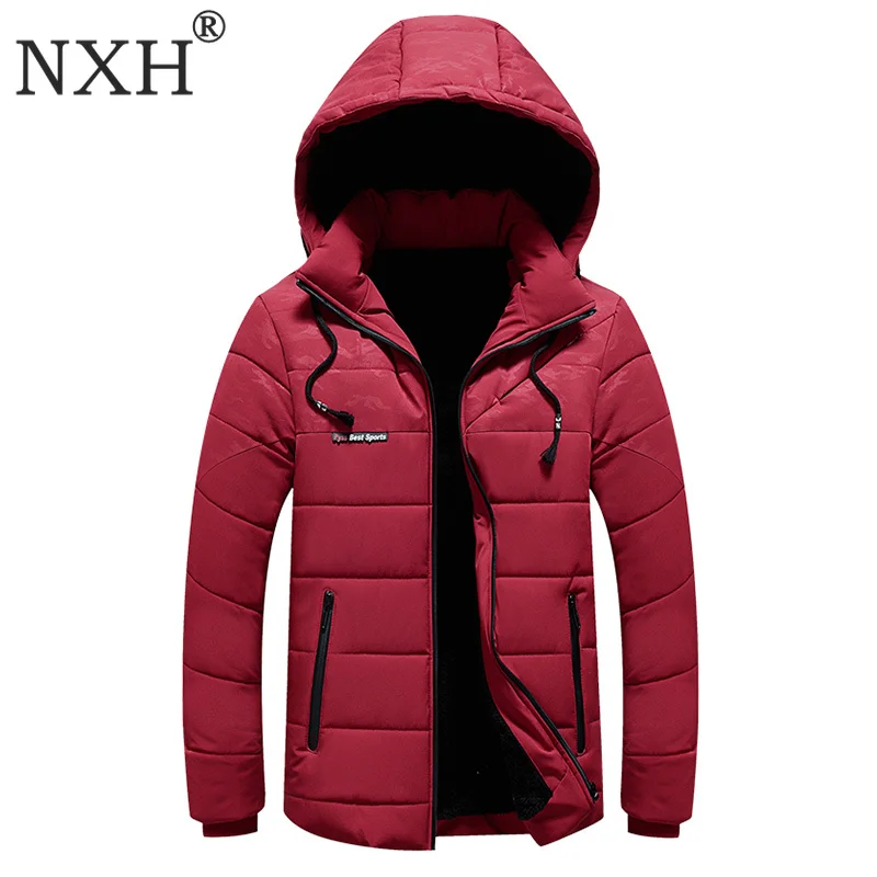 Зимнее пальто размера плюс 6XL 7XL 8XL мужское плотное теплая парка с капюшоном
