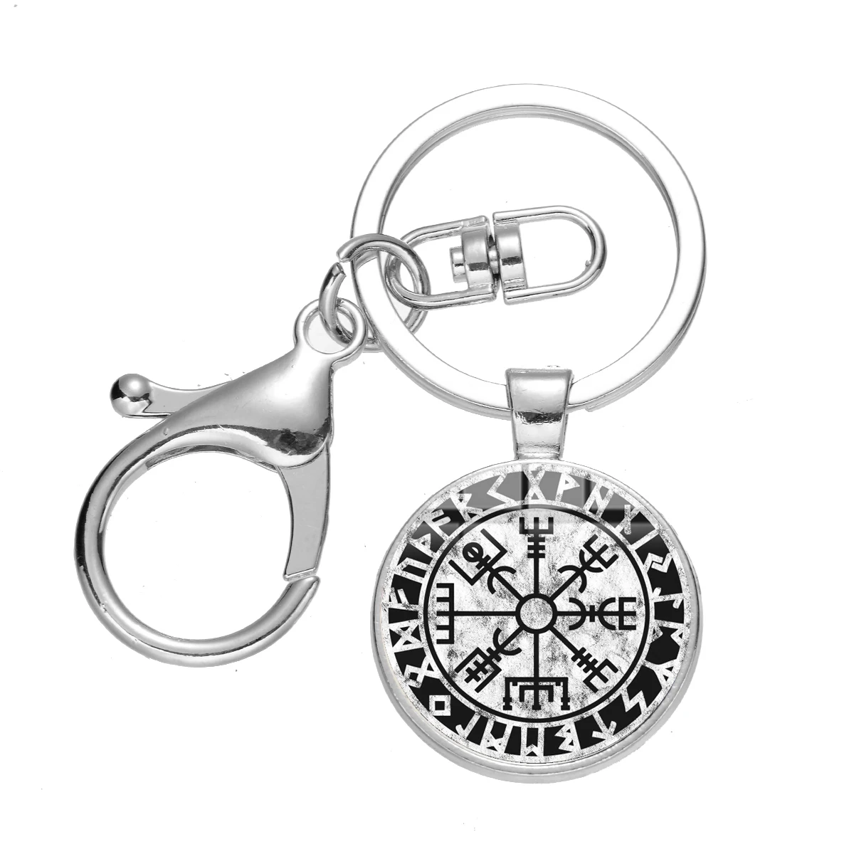 SONGDA Vegvisir компас викингов брелок исландский вегвизир шлем ужас в руническом круге