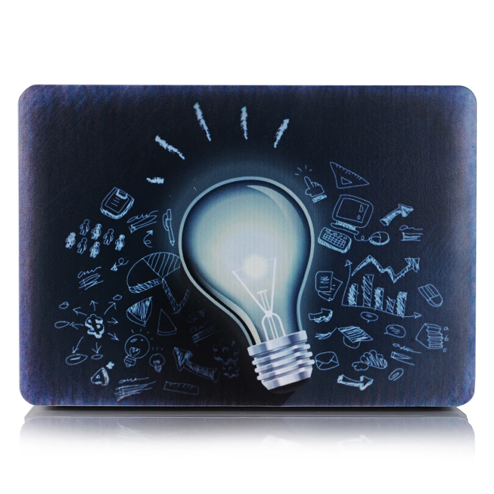 Colorful Painting light bulb Reto Hard Protective Notebook Case For Macbook Air Pro Retina 11 1 3 15 12inch Graident Laptop | Компьютеры и