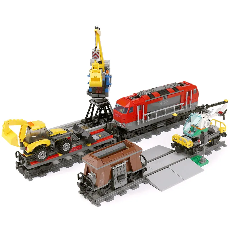In stock DHL 02009 City Series legoing Heavy Train Building Blocks Bricks Educational Kid Toys Christmas Gifts | Игрушки и хобби