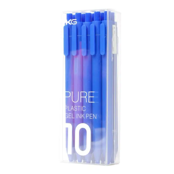 10 Pen Black Ink k 10 шт.,, xiaomi Mijia Kaco, ручка, 0,5 мм, ядро, прочное, подписывающее перо, заправлять черными чернилами, Kaco(относится к xiaomi), ручка-знак - Цвет: 10 Pen Black Ink k