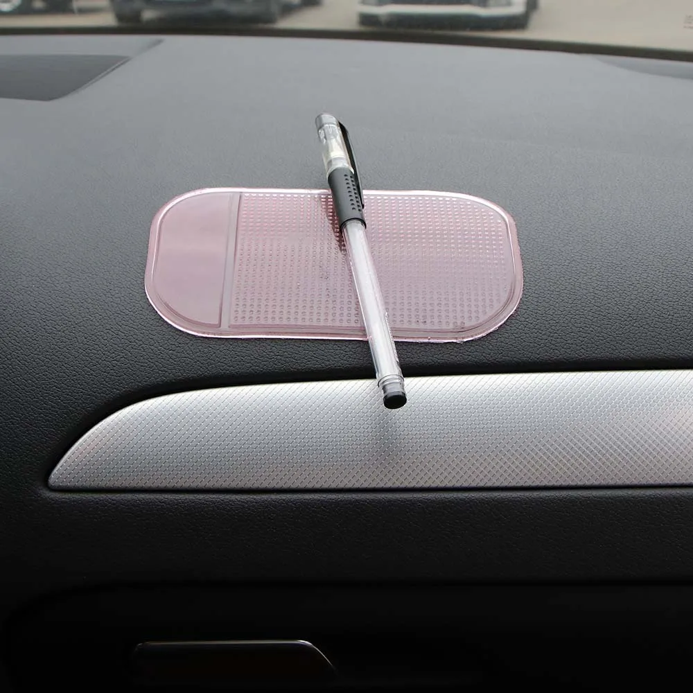 Onever Car Interior Anti-Slip Pad Dashboard Silicone Non-Slip Mat Cover Fixed For Mobile Phone Key Coin Magic PU Sticky Holder