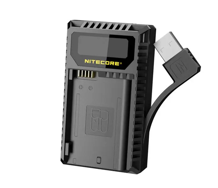 Новинка зарядное устройство Nitecore UNK2 с двумя USB-портами для Nikon EN-EL15 Battery D500 D600 D610 D750
