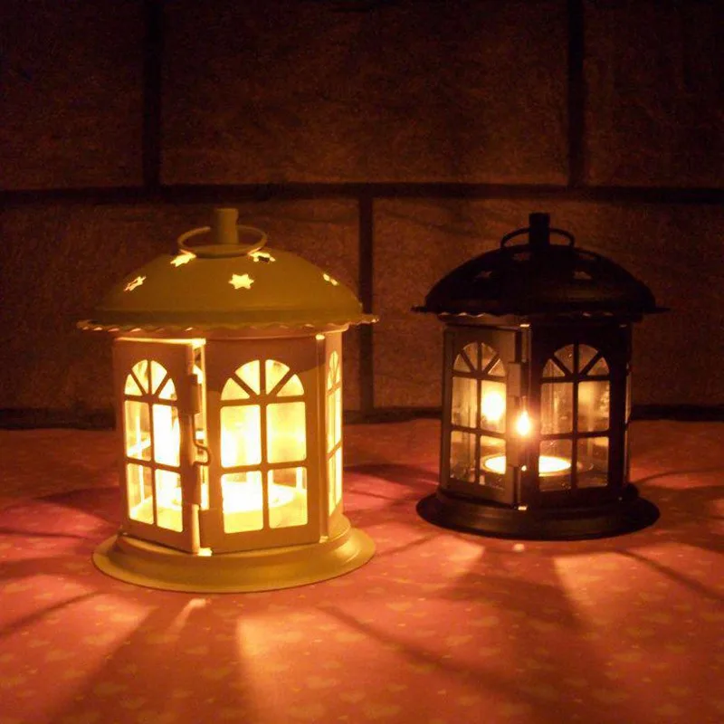 Metal Bird Cage Wedding Candle Holder Lantern Morocco Vintage Small Lanterns For Candles Decorative Cages Moroccan Lamp 020