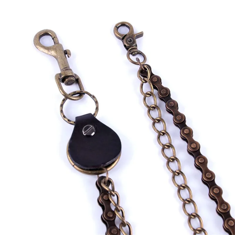 Длинный металл рок панк Брюки хипстер Жан брелок черный мужская одежда в стиле