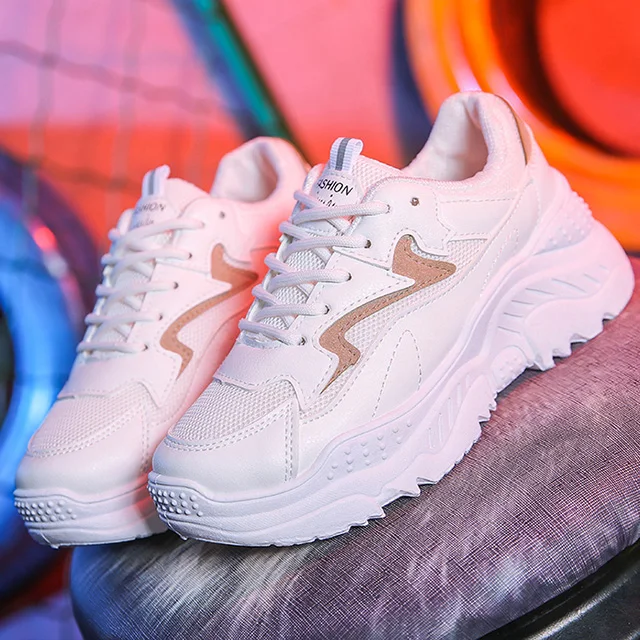 2019 женская обувь tenis feminino белые кроссовки модная на платформе женские из дышащего