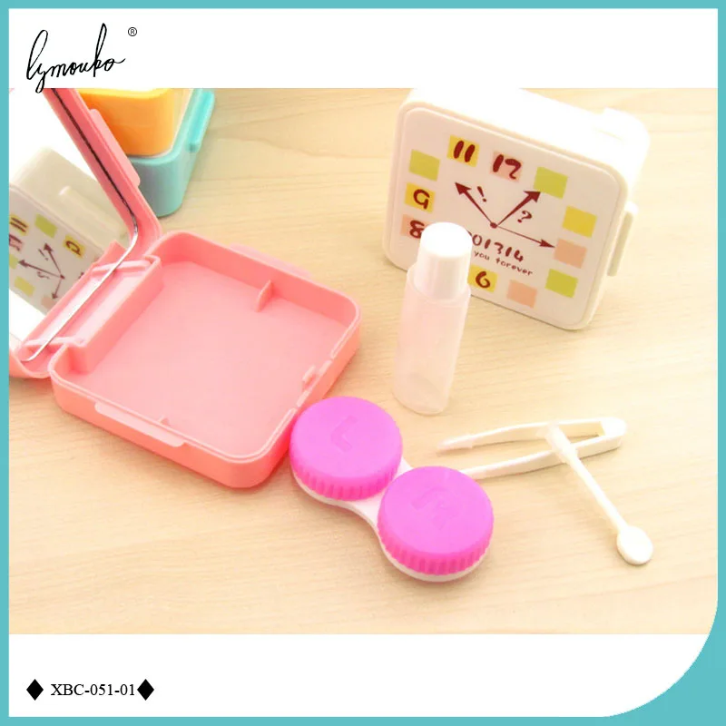 Lymouko новый дизайн милый будильник форма портативный с зеркалом коробка для