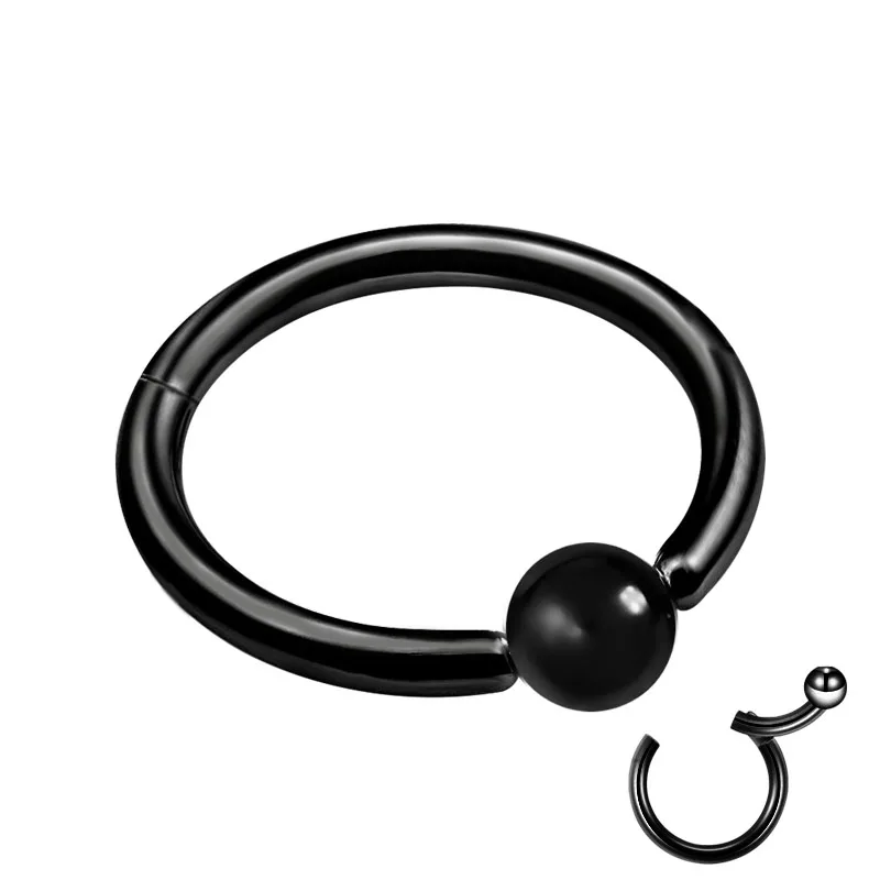 CY1998-black Модные серьги, 1 шт., Кристальные Стальные Спиральные серьги-гвоздики, кольцо для носа, кольцо для губ, пирсинг, ювелирные изделия для тела, пирсинг для женщин, поддельные пирсинг, oreja - Окраска металла: CY1998-black