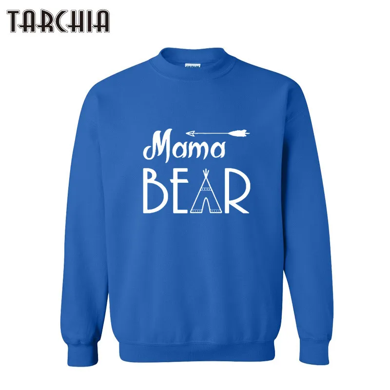 

TARCHIA Top Quality MAMA BEAR Print Men Hoodies 2018 New Hip Hop Hoodies Street Wear Long Sleeve Casual Sweatshirts XXL