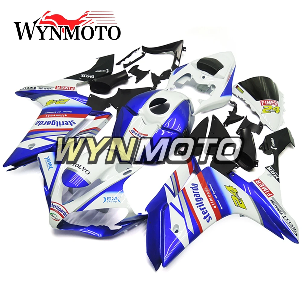 

Полный комплект обтекателей для Yamaha YZF1000 R1 2007-2008 07 08 инъекция ABS пластик для кузова мотоцикла синие обтекатели