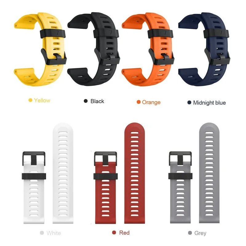 Ремешок силиконовый для смарт часов сменный Браслет Garmin Fenix 5X /Fenix 3 / HR Ширина 26
