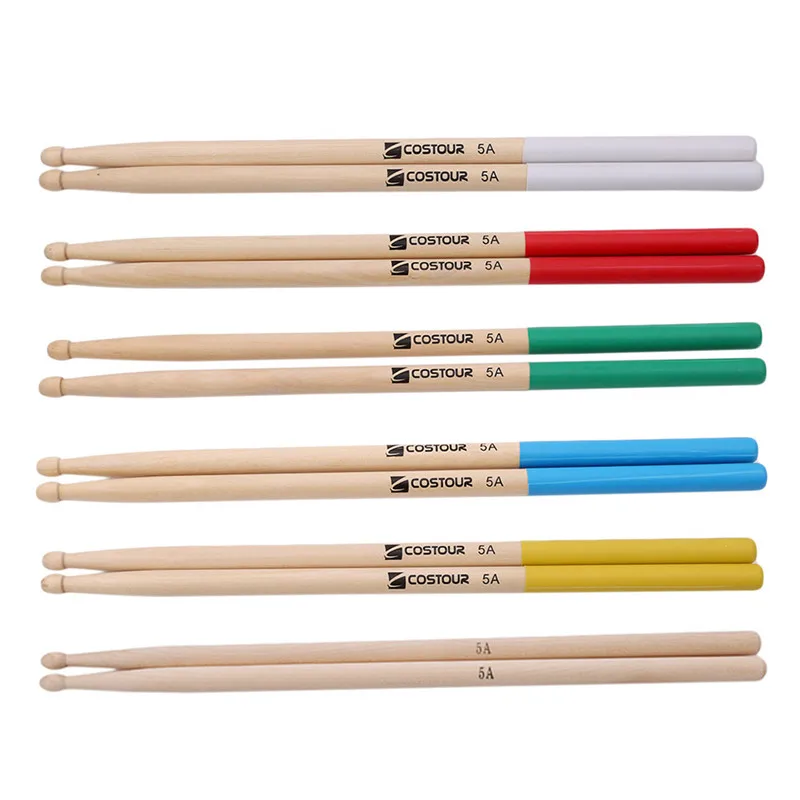 

1 Pair Maple Wood Drum Sticks 5A 7A Anti-slip Electronic Drum Rack Drumsticks Musical Sticks Percussion Instruments Accessories
